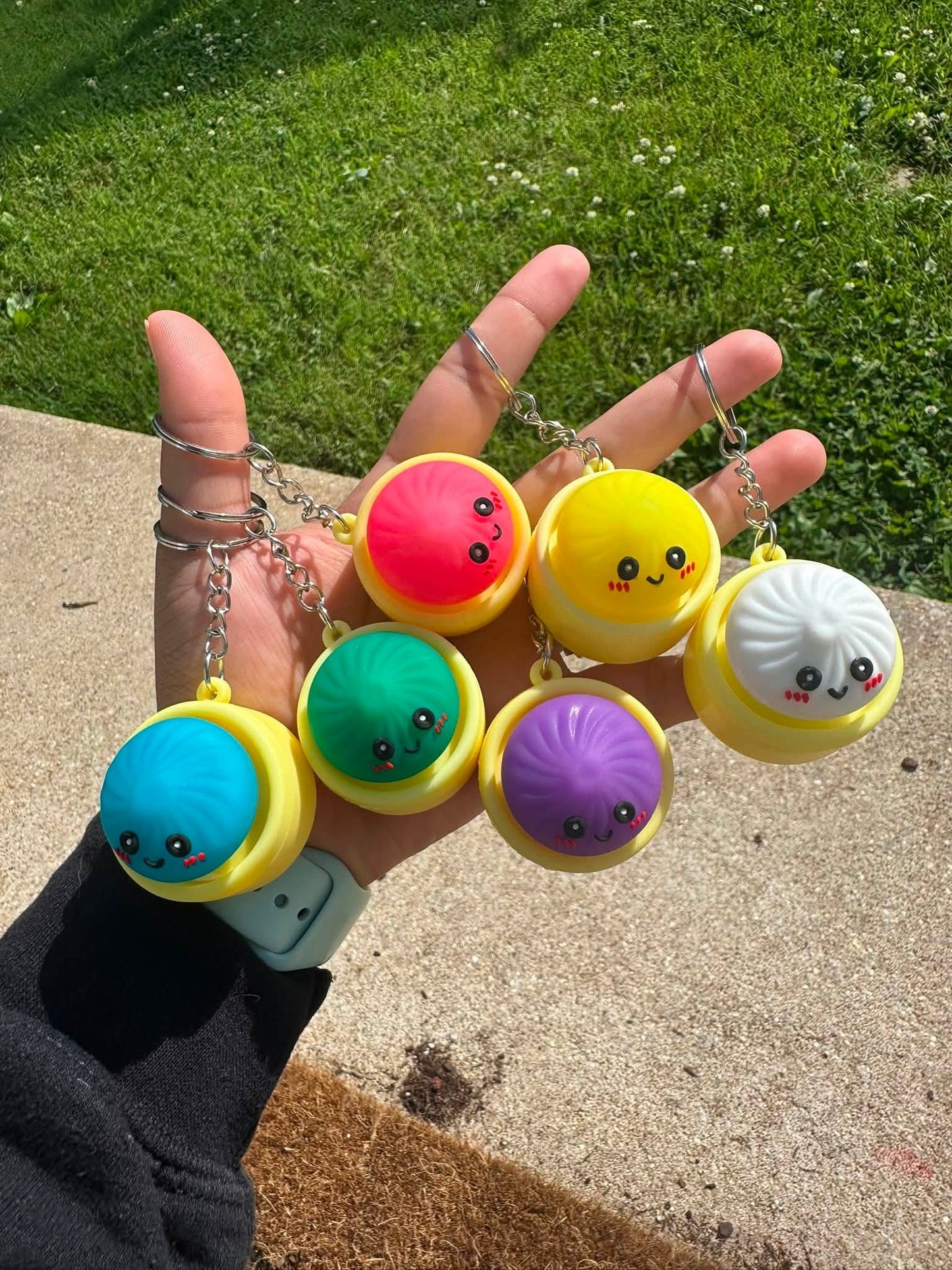 Dumpling Clicker Keychains