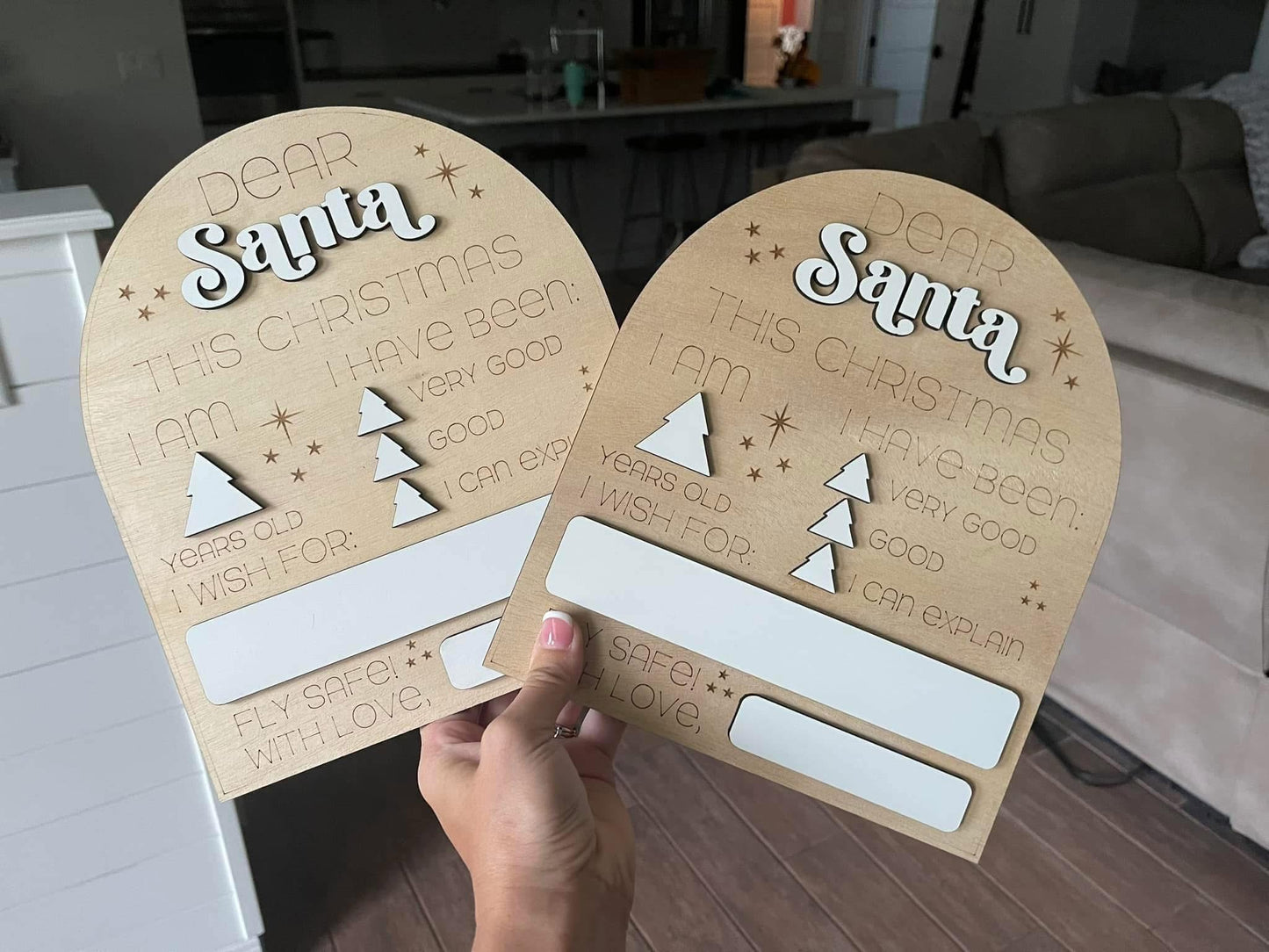 Dear Santa Dry Erase Board