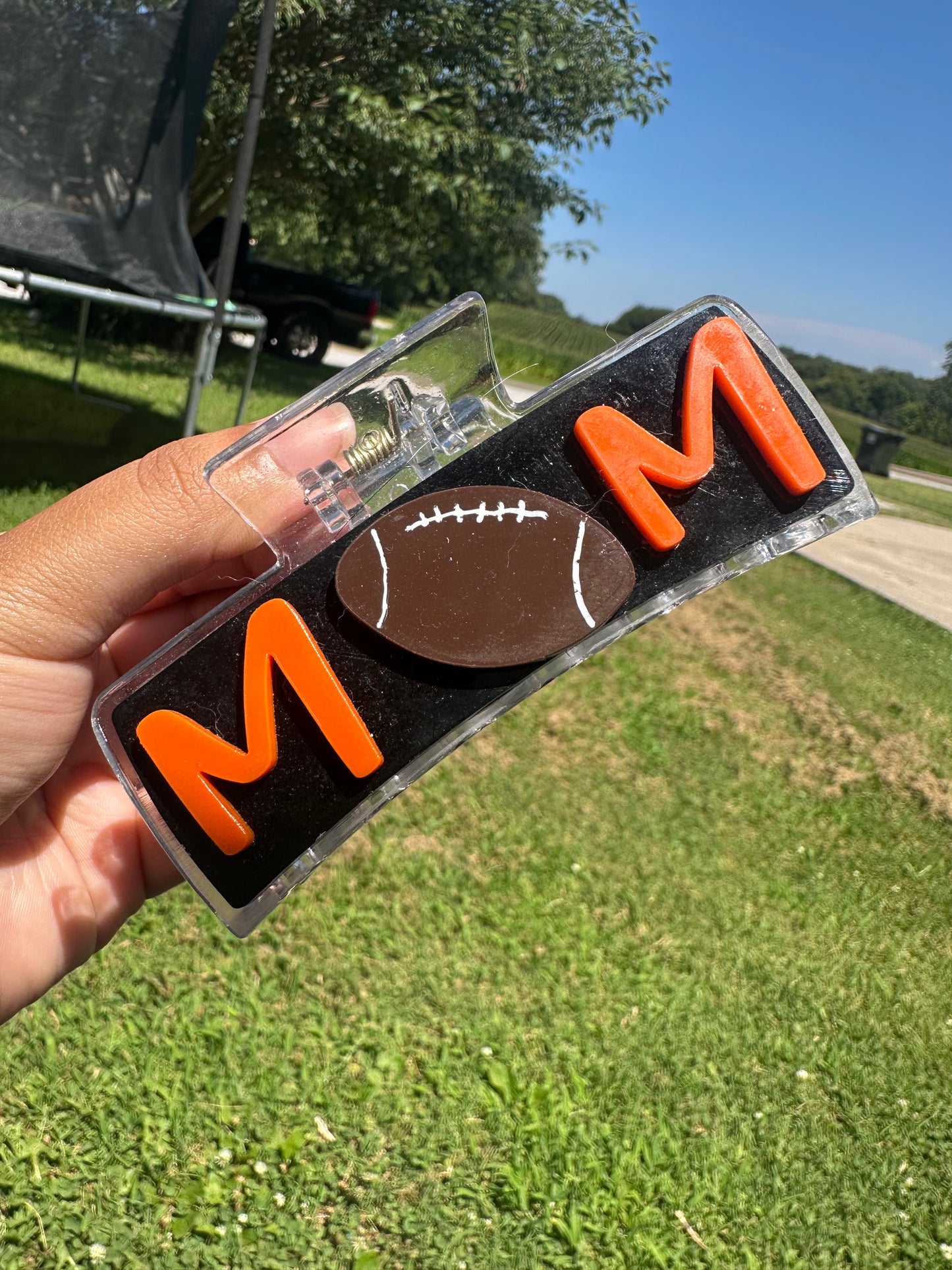 Sports Claw Clips- 4in